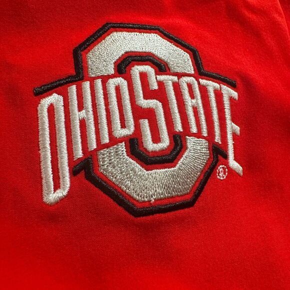 Nike Ohio State Buckeyes Logo SS Windshirt Mens L Scarlet On Field DZ8512-657 - Picture 3 of 14